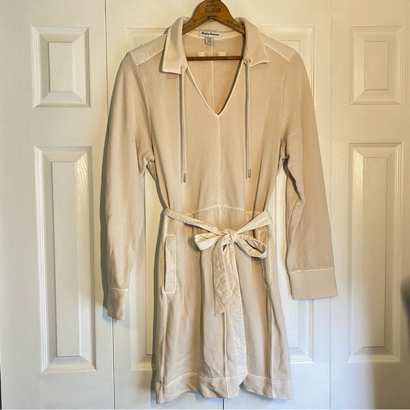 Tommy Bahama Dresses & Skirts - Tommy Bahama Sunray Cove Bedouin Sand Cotton Dress Tie Waist Large